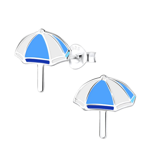 Kinder Ohrringe Regenschirm aus 925 Silber