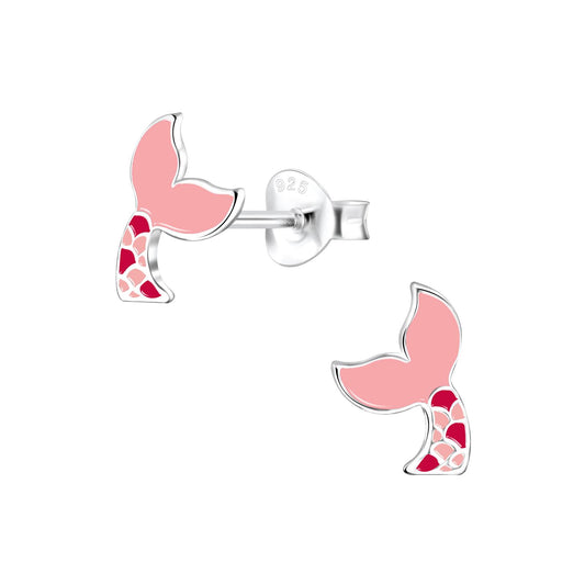 Kinder Ohrringe Meerjungfrauenschwanz aus 925 Silber