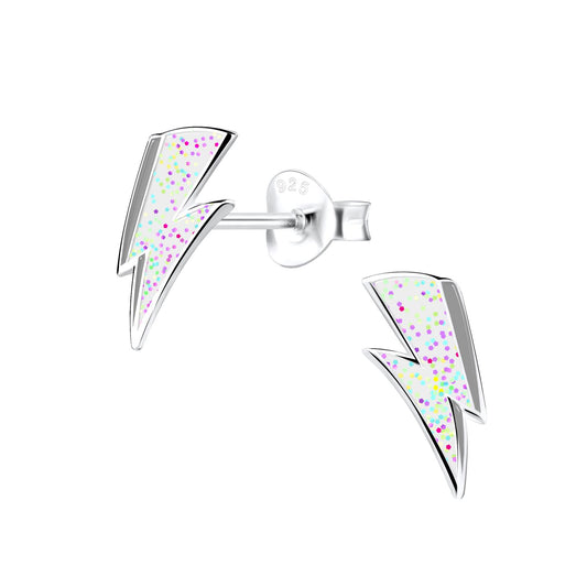Kinder Ohrringe Blitz aus 925 Silber