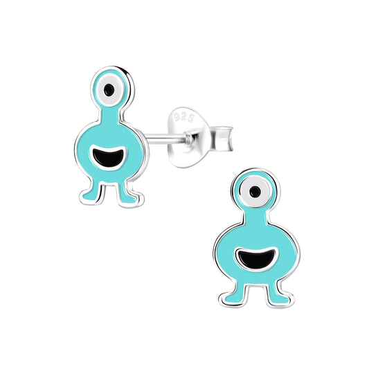 Kinder Ohrringe Monster aus 925 Silber