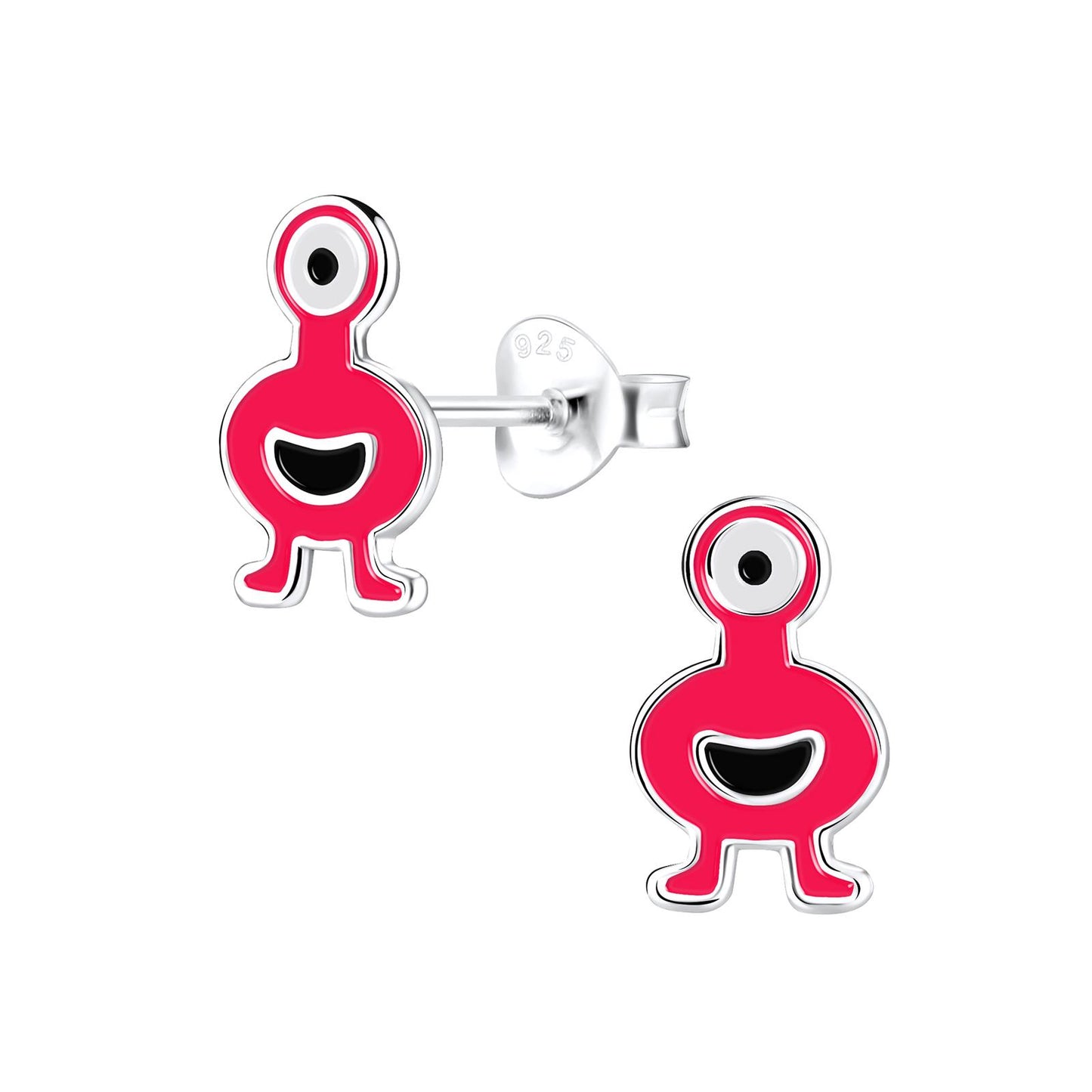 Kinder Ohrringe Monster aus 925 Silber