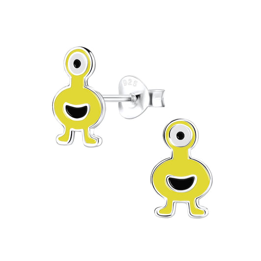 Kinder Ohrringe Monster aus 925 Silber