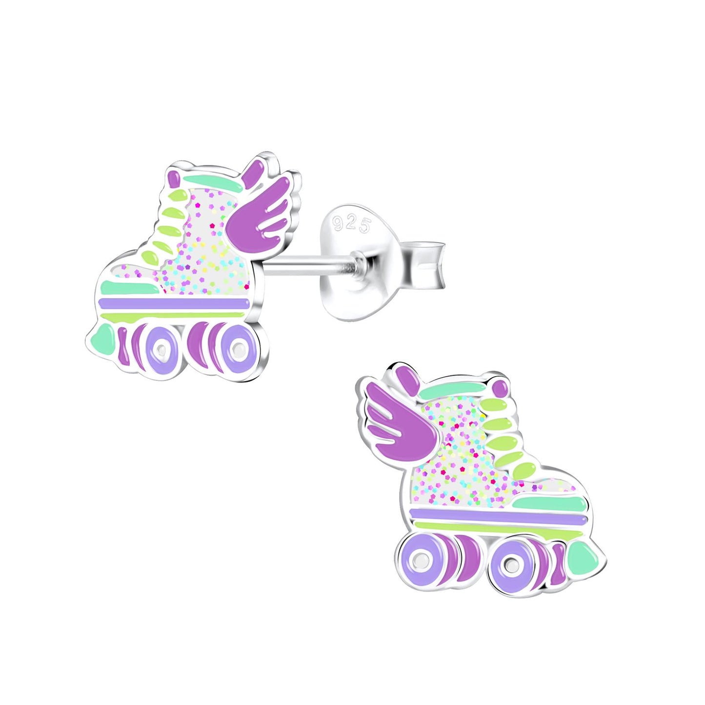 Kinder Ohrringe Rollerblade aus 925 Silber