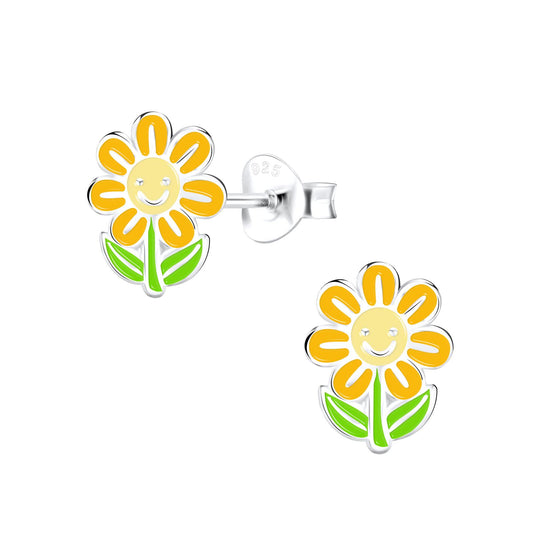 Mädchen Ohrringe Blumen aus 925 Silber