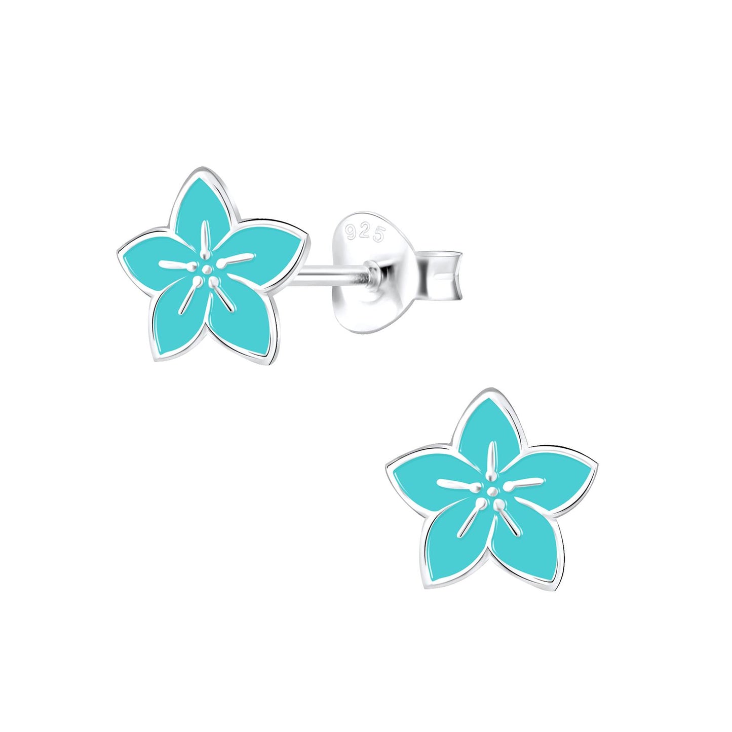 Mädchen Ohrringe Blumen aus 925 Silber