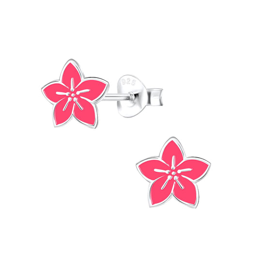 Mädchen Ohrringe Blumen aus 925 Silber