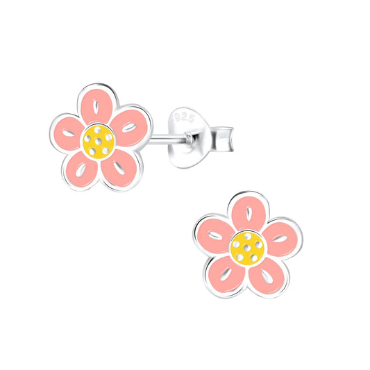 Mädchen Ohrringe Blumen aus 925 Silber