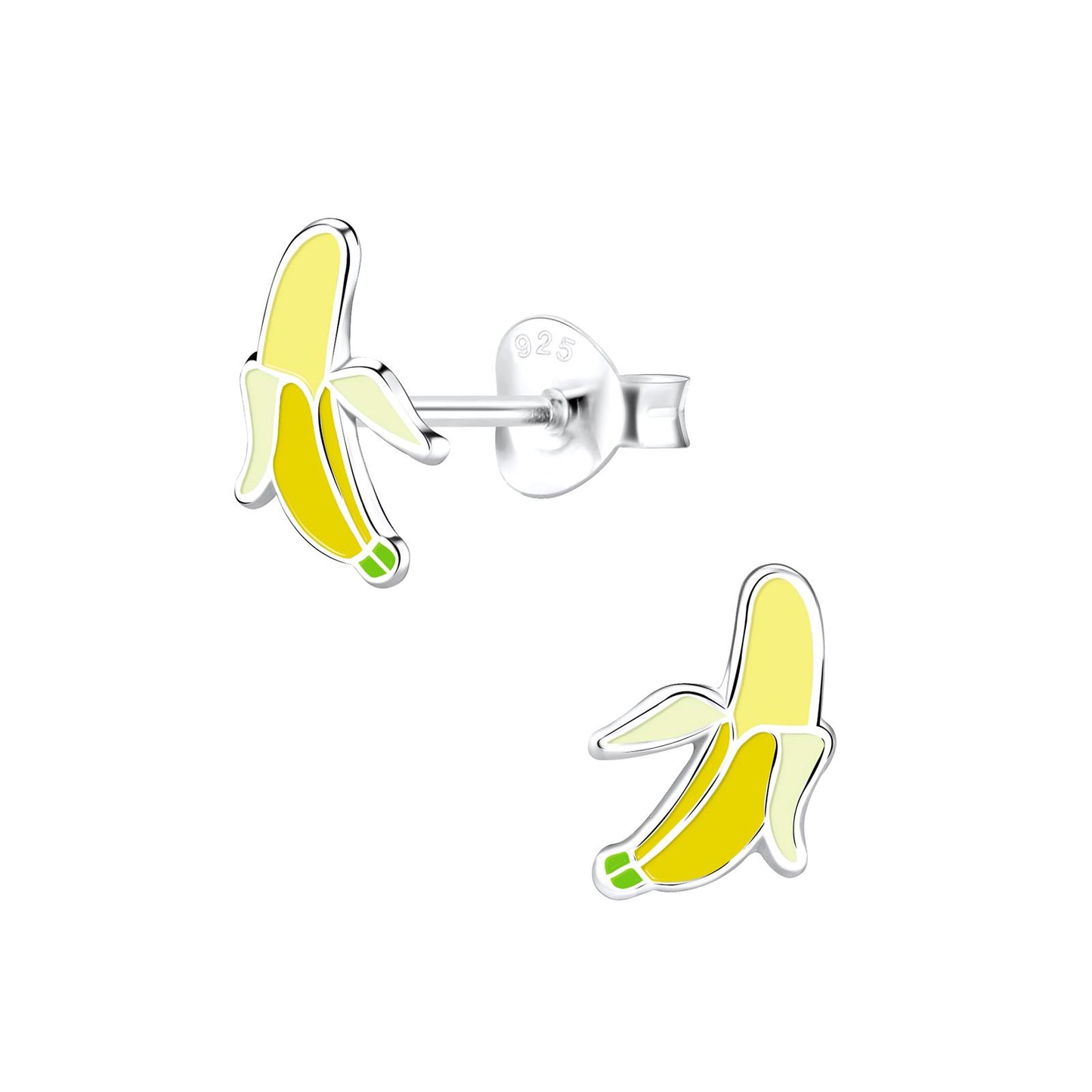 Kinder Ohrringe Bananen aus 925 Silber