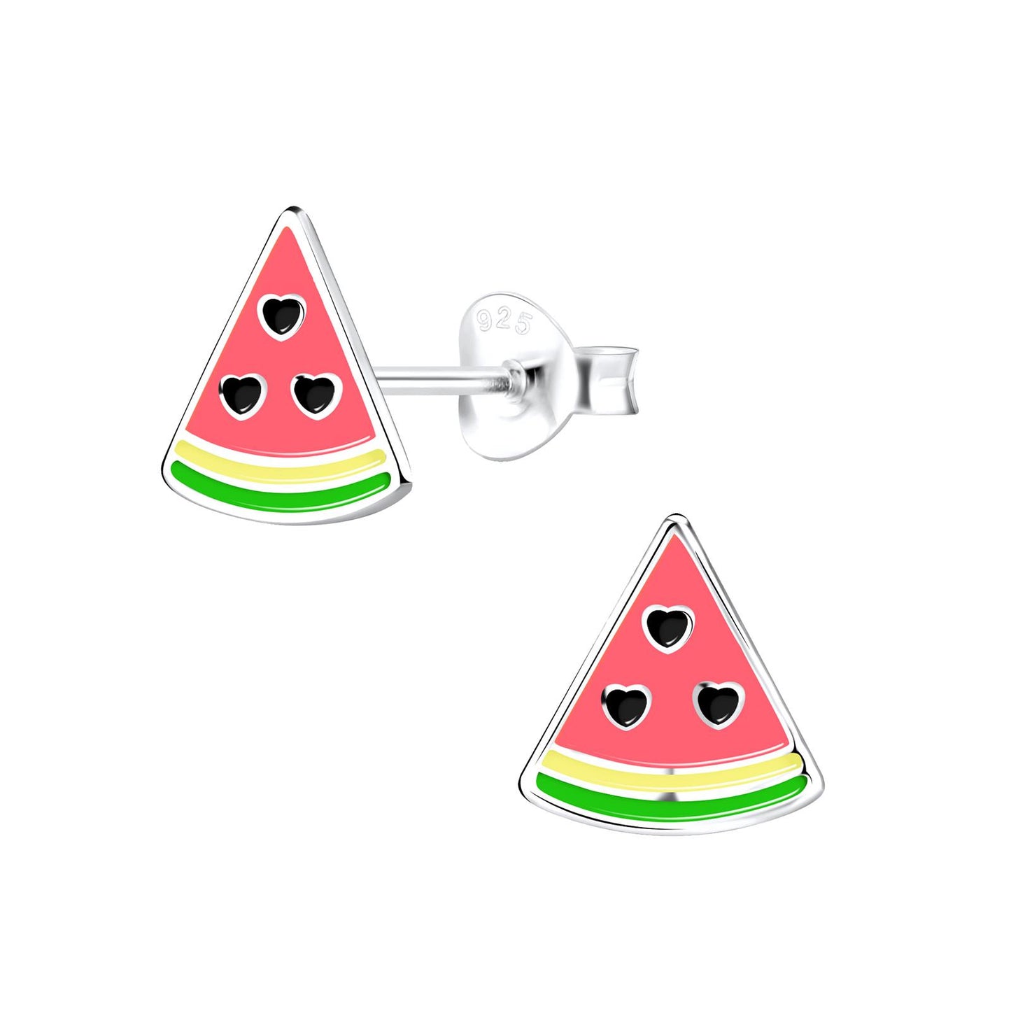 Kinder Ohrringe Wassermelonen aus 925 Silber