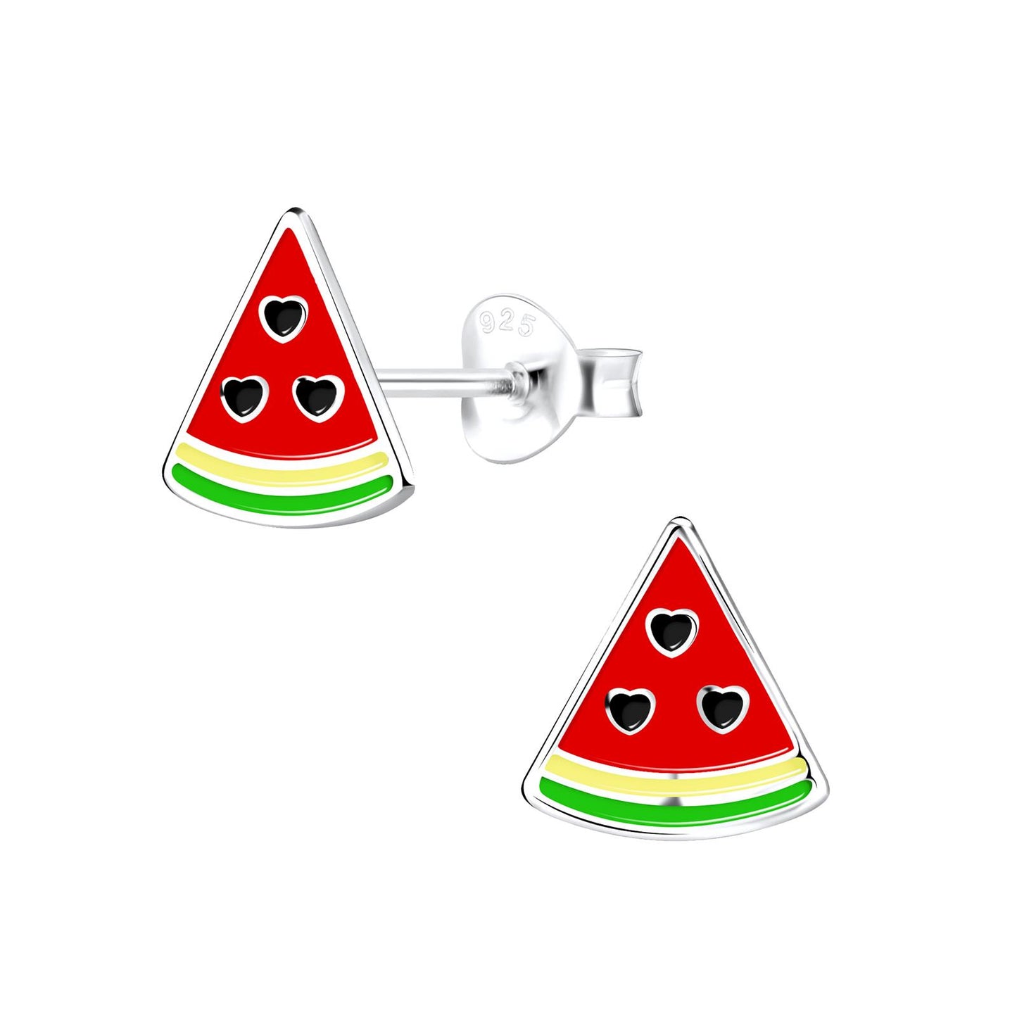 Kinder Ohrringe Wassermelonen aus 925 Silber