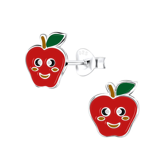Kinder Ohrringe Apfle aus 925 Silber