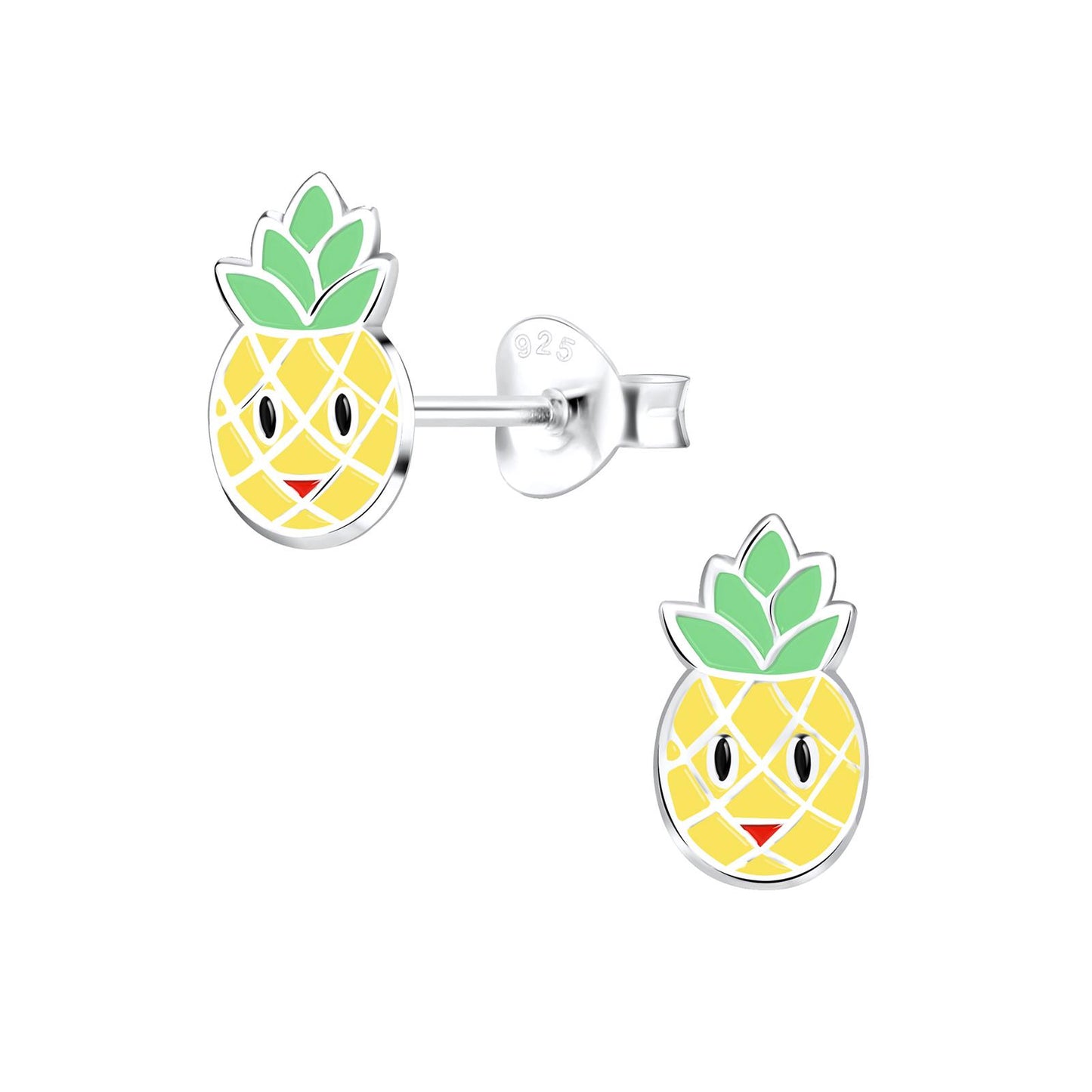 Kinder Ohrringe Ananas aus 925 Silber