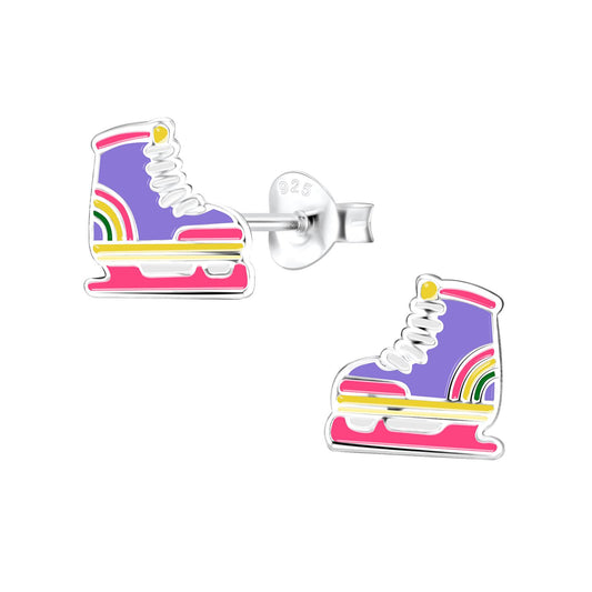 Kinder Ohrringe Schlittschuh aus 925 Silber