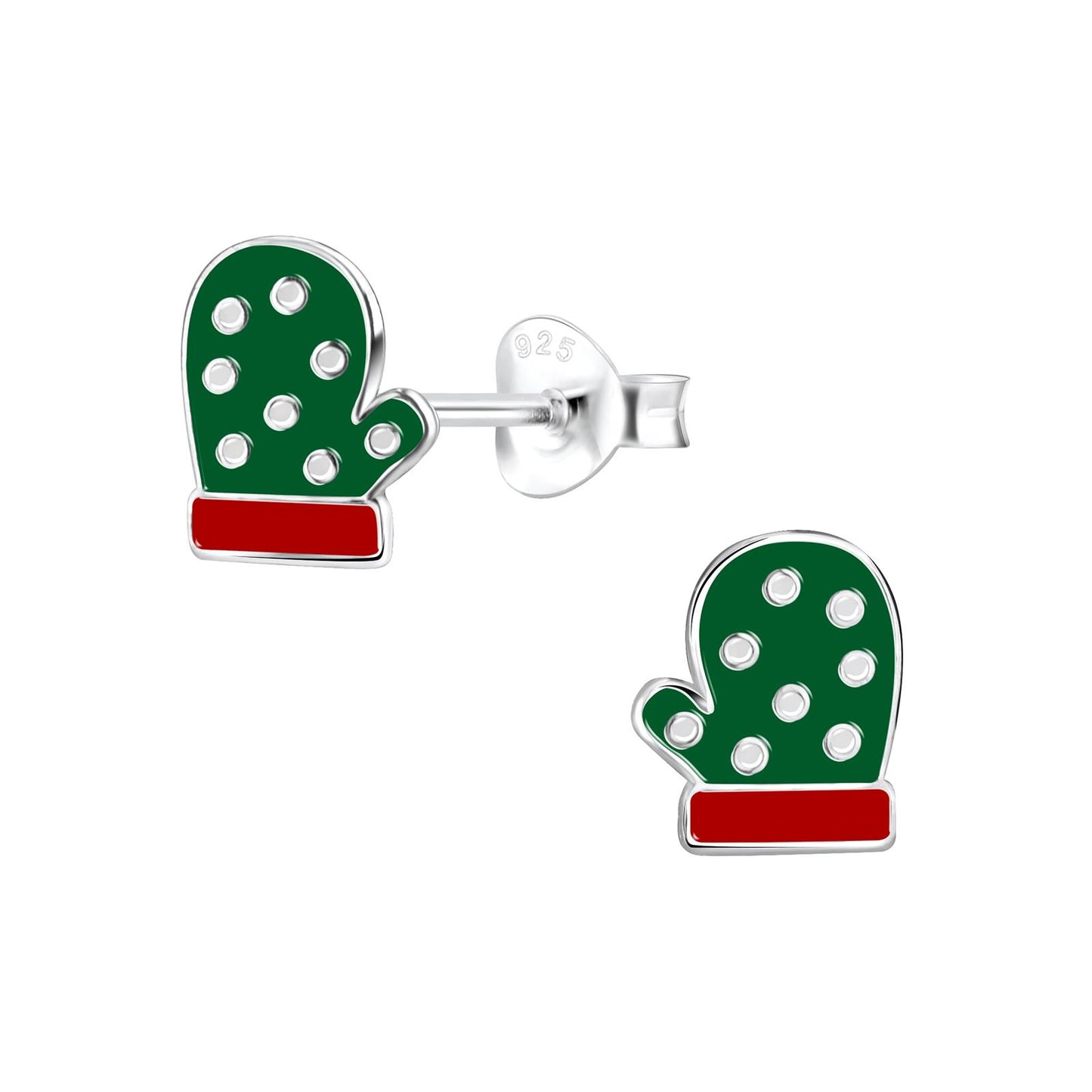 Kinder Ohrringe Winter Handschuh aus 925 Silber