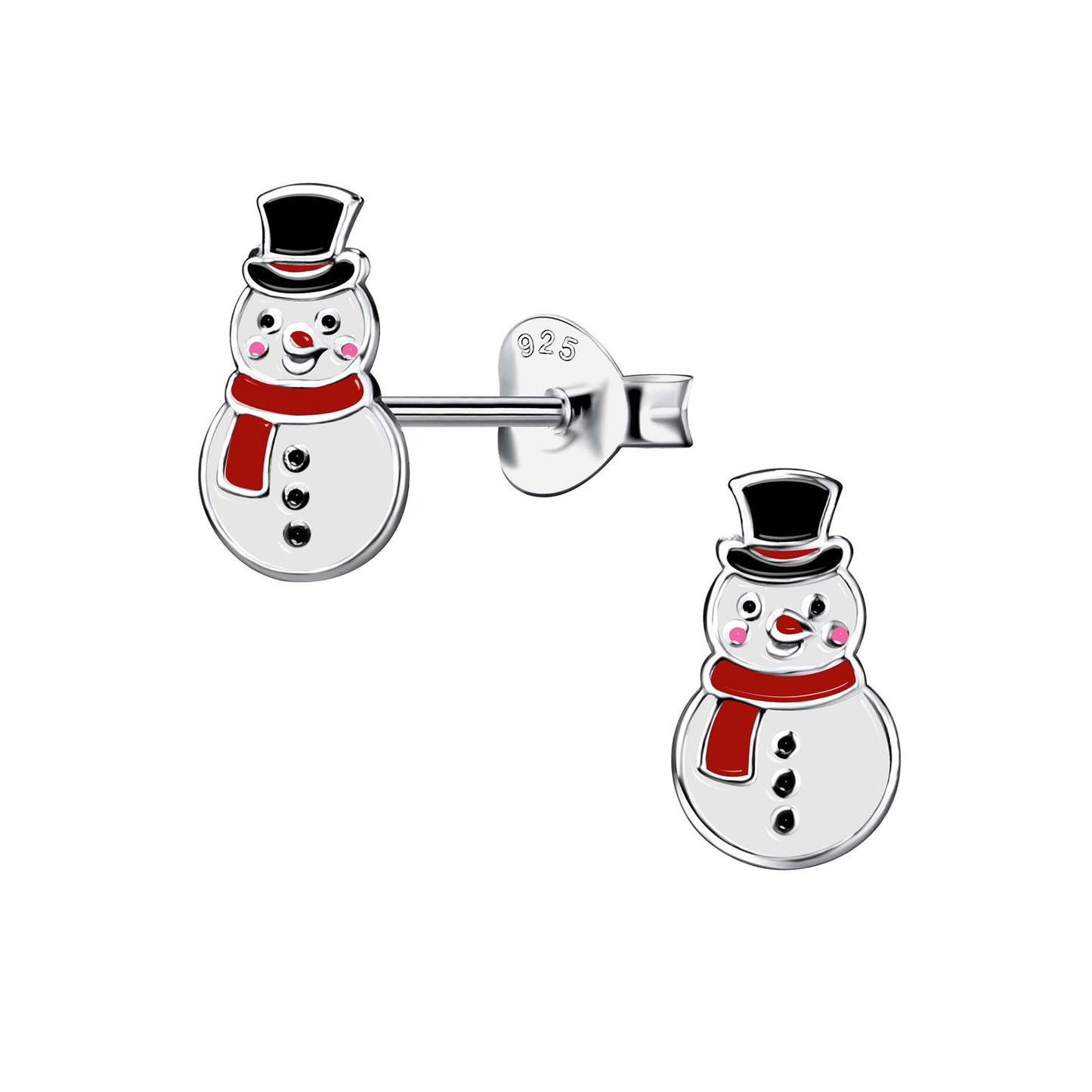 Kinder Ohrringe Schneemann aus 925 Silber