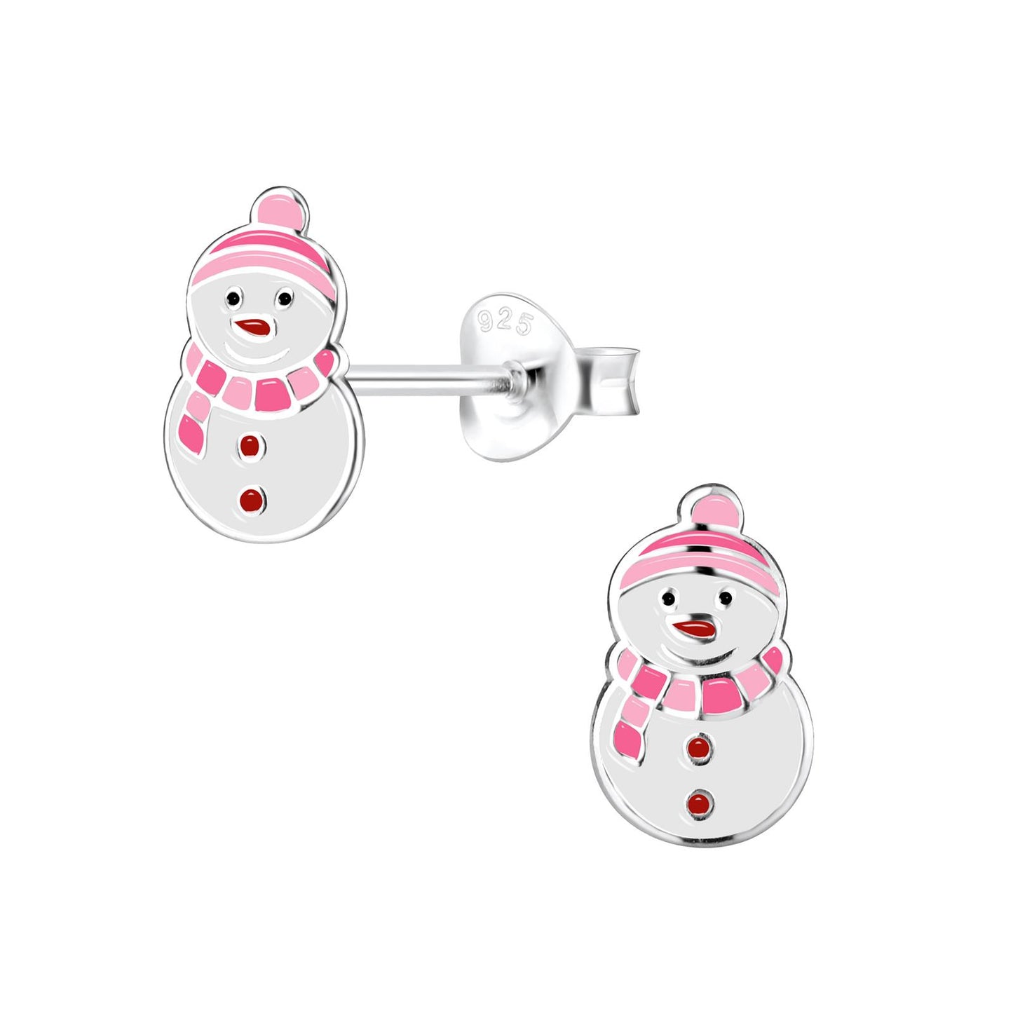 Kinder Ohrringe Schneemann aus 925 Silber