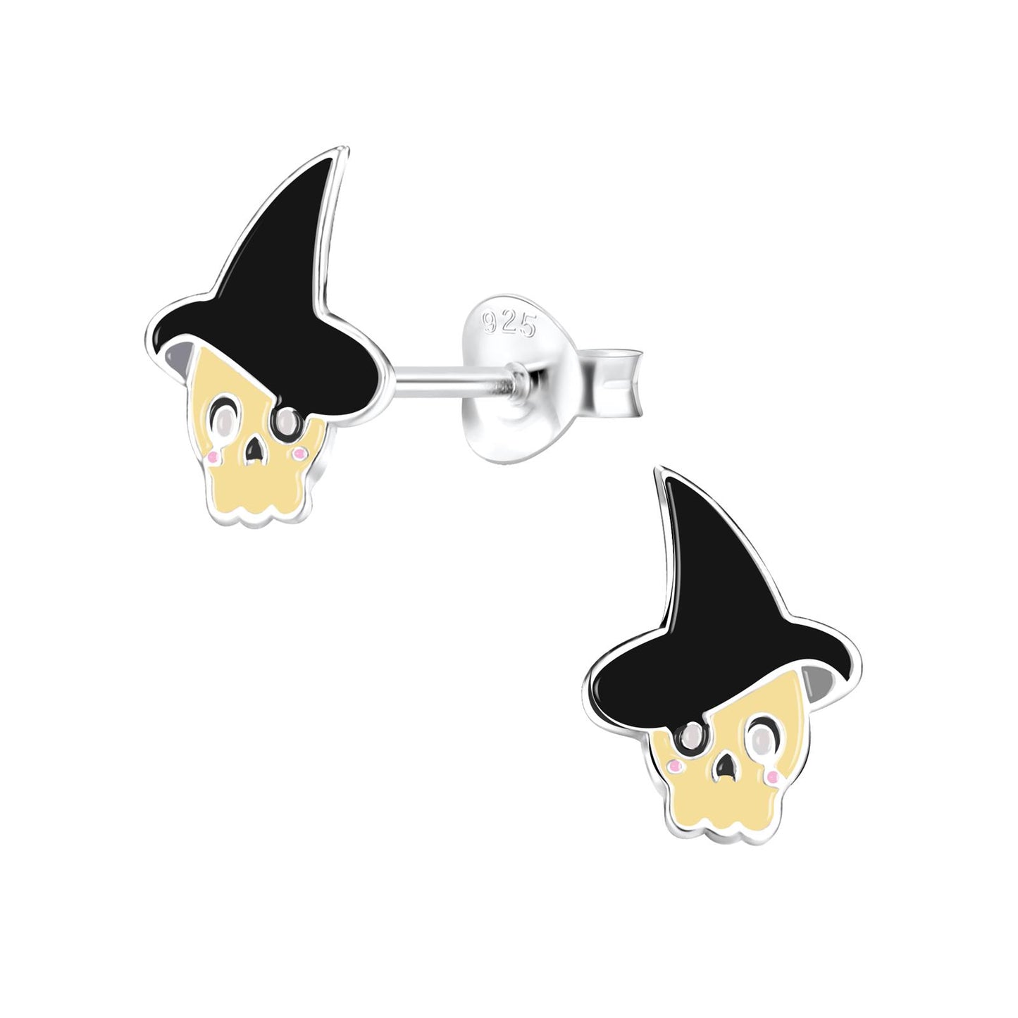 Kinder Ohrringe Totenkopf aus 925 Silber