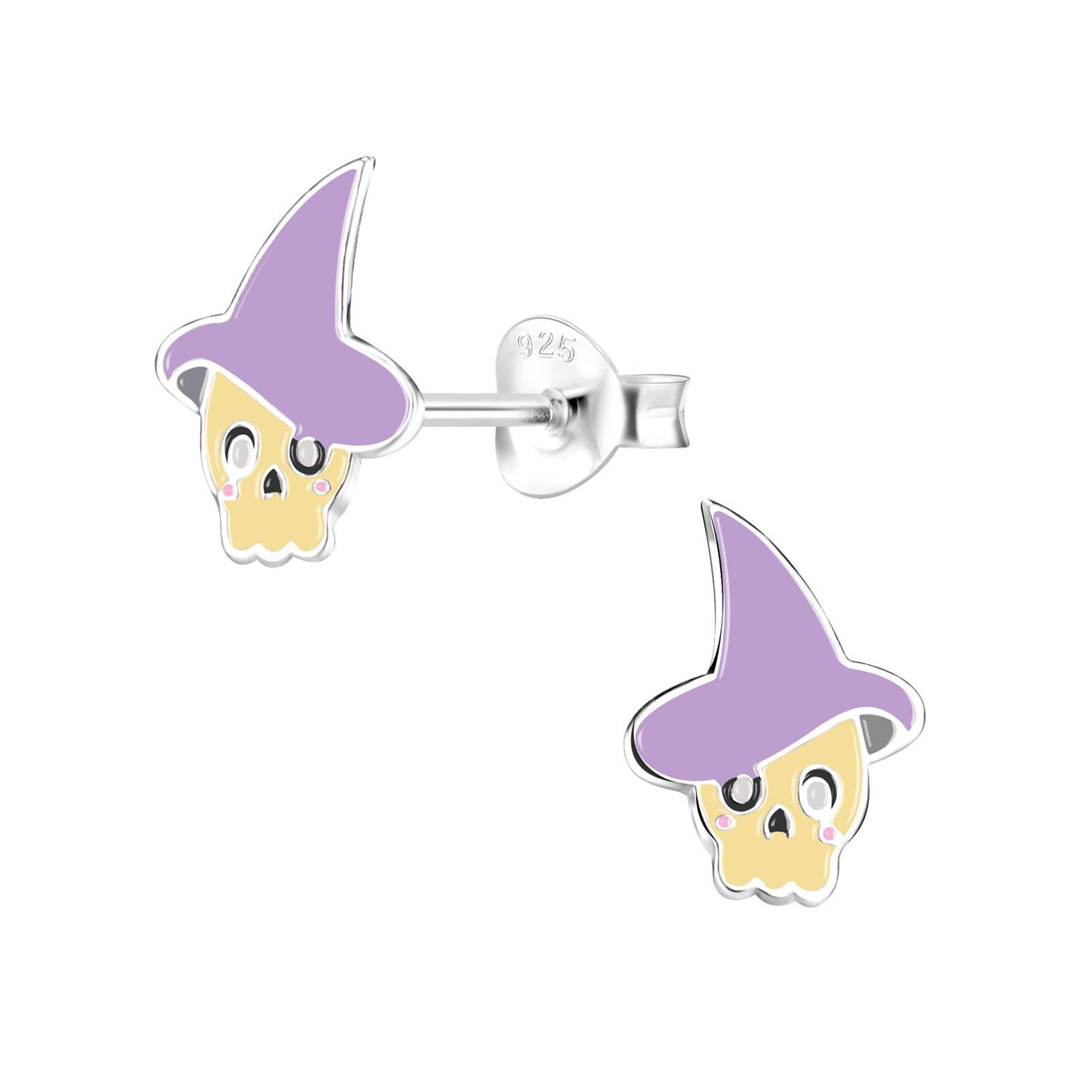 Kinder Ohrringe Totenkopf aus 925 Silber