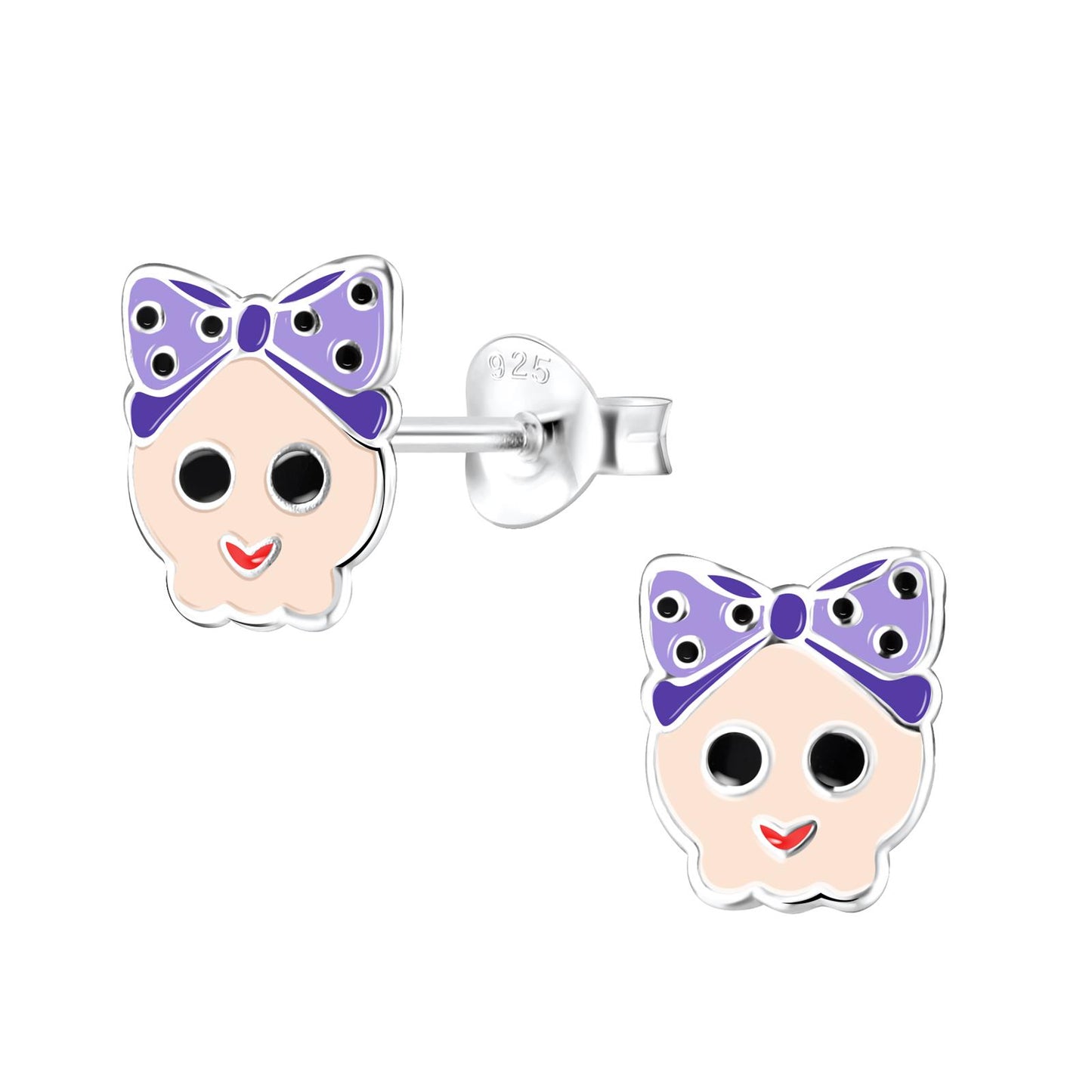 Kinder Ohrringe Totenkopf aus 925 Silber