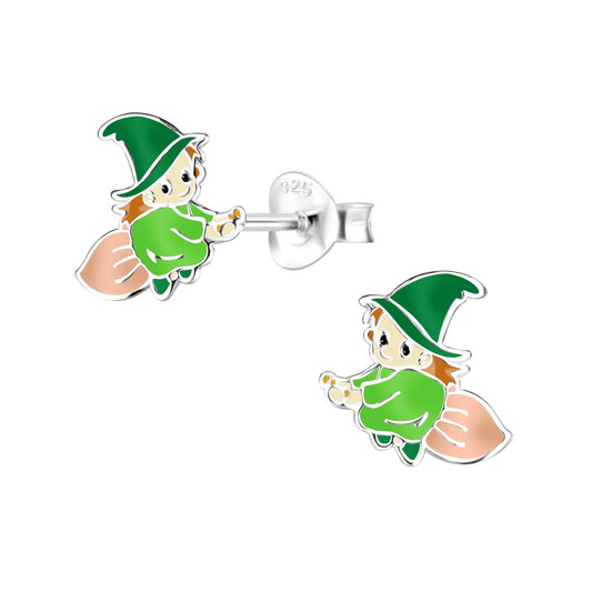 Kinder Ohrringe Hexen aus 925 Silber