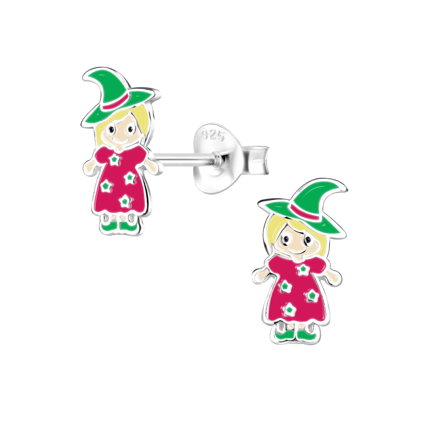 Kinder Ohrringe Hexen aus 925 Silber