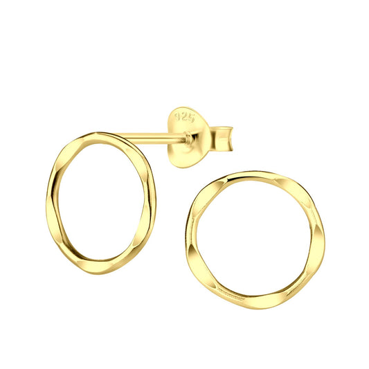 Kinder Ohrringe Runde aus 925 Silber