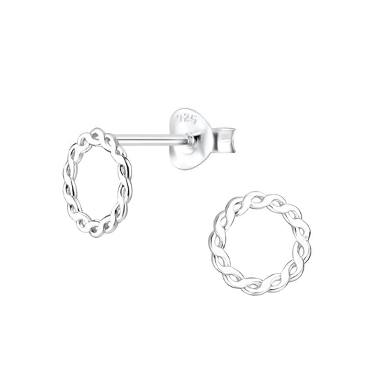 Kinder Ohrringe Gemustert aus 925 Silber