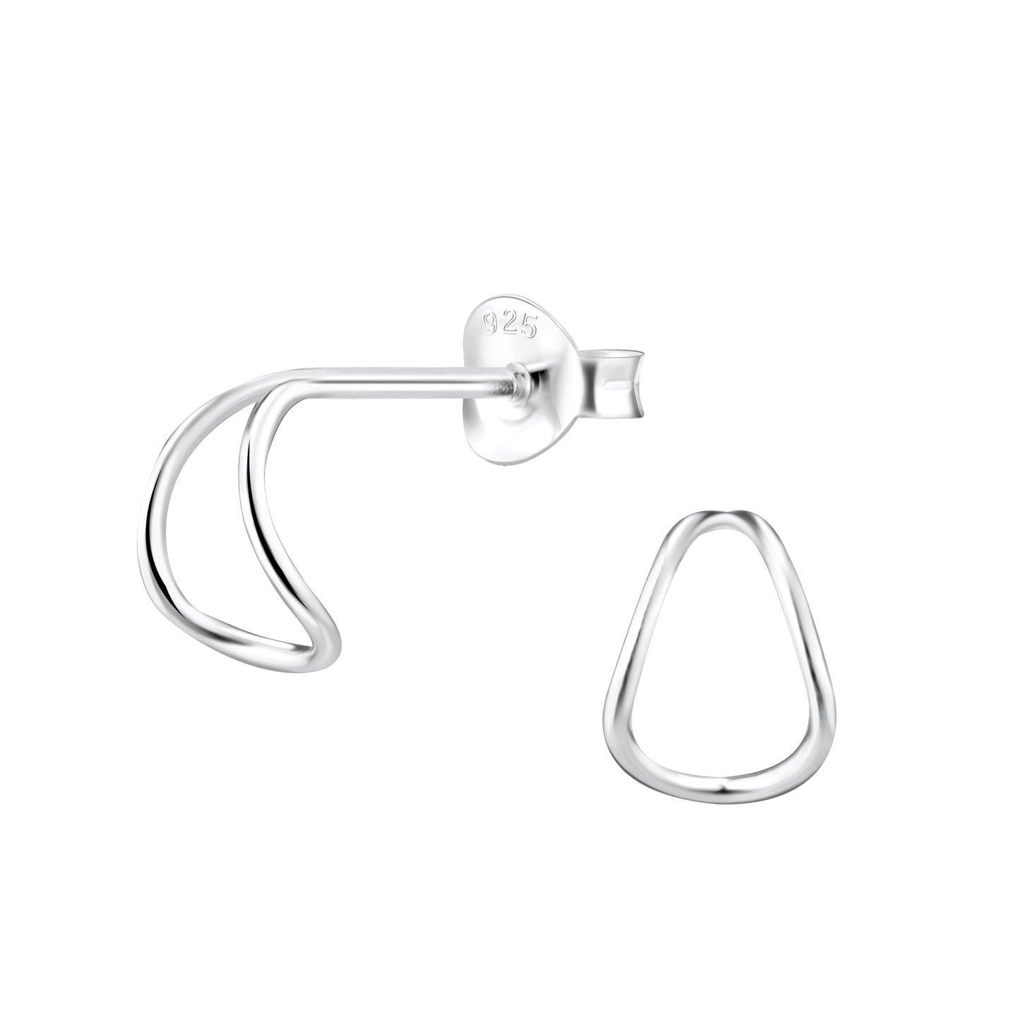 Kinder Creolen Halbcreolen aus 925 Silber