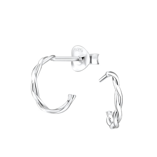 Kinder Creolen Halbcreolen aus 925 Silber