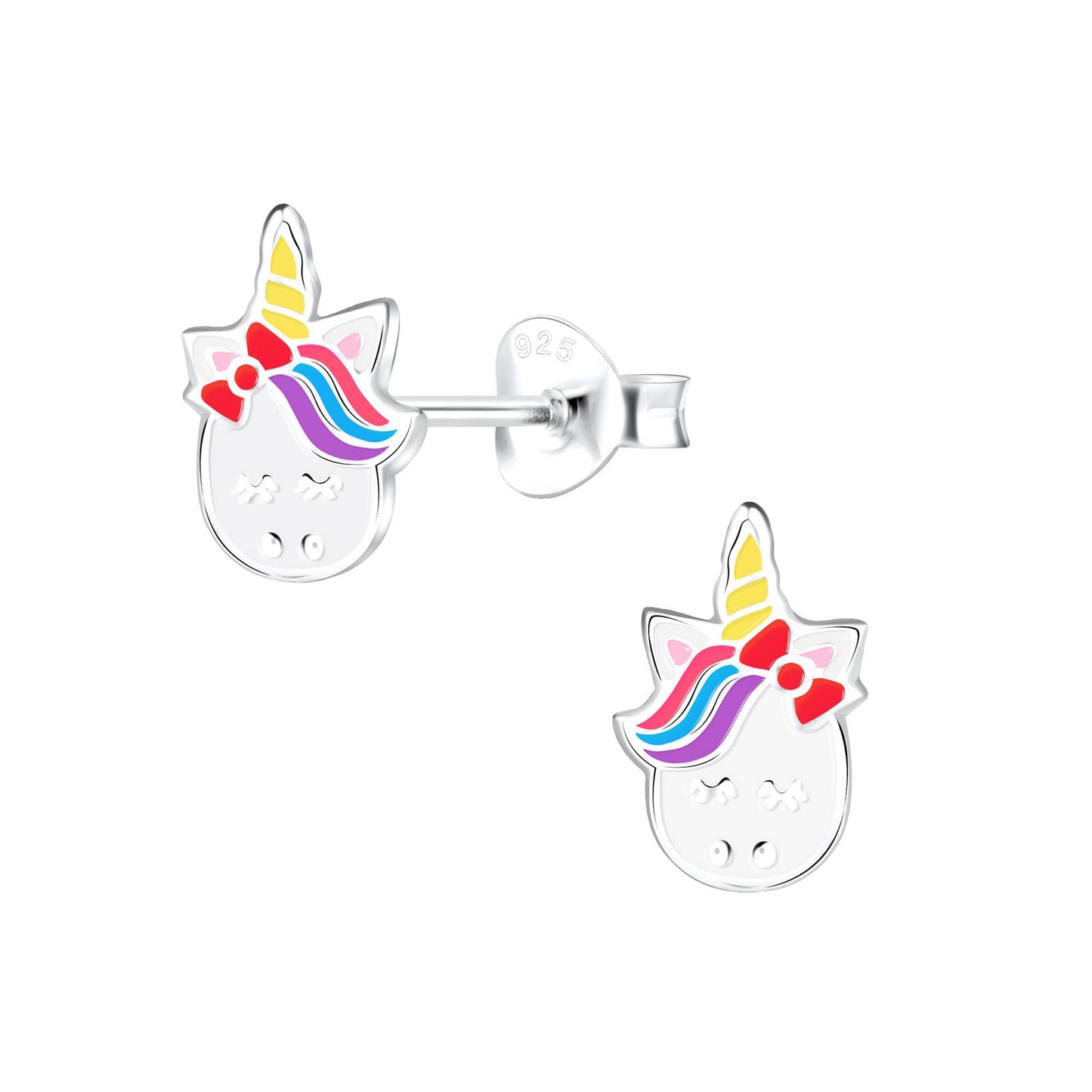 Girls' Unicorn Earrings made of 925 Silver