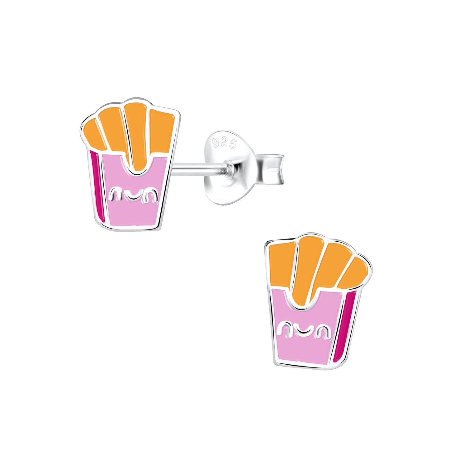 Kinder Ohrringe Pommes aus 925 Silber