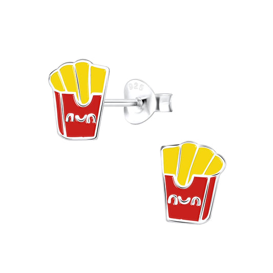 Kinder Ohrringe Pommes aus 925 Silber