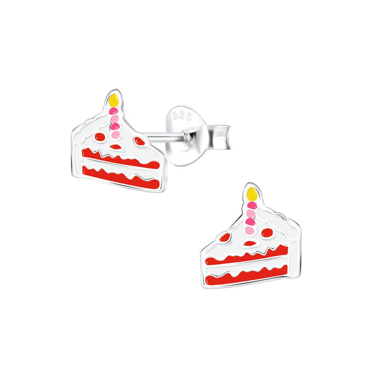 Kinder Ohrringe Kuchen aus 925 Silber