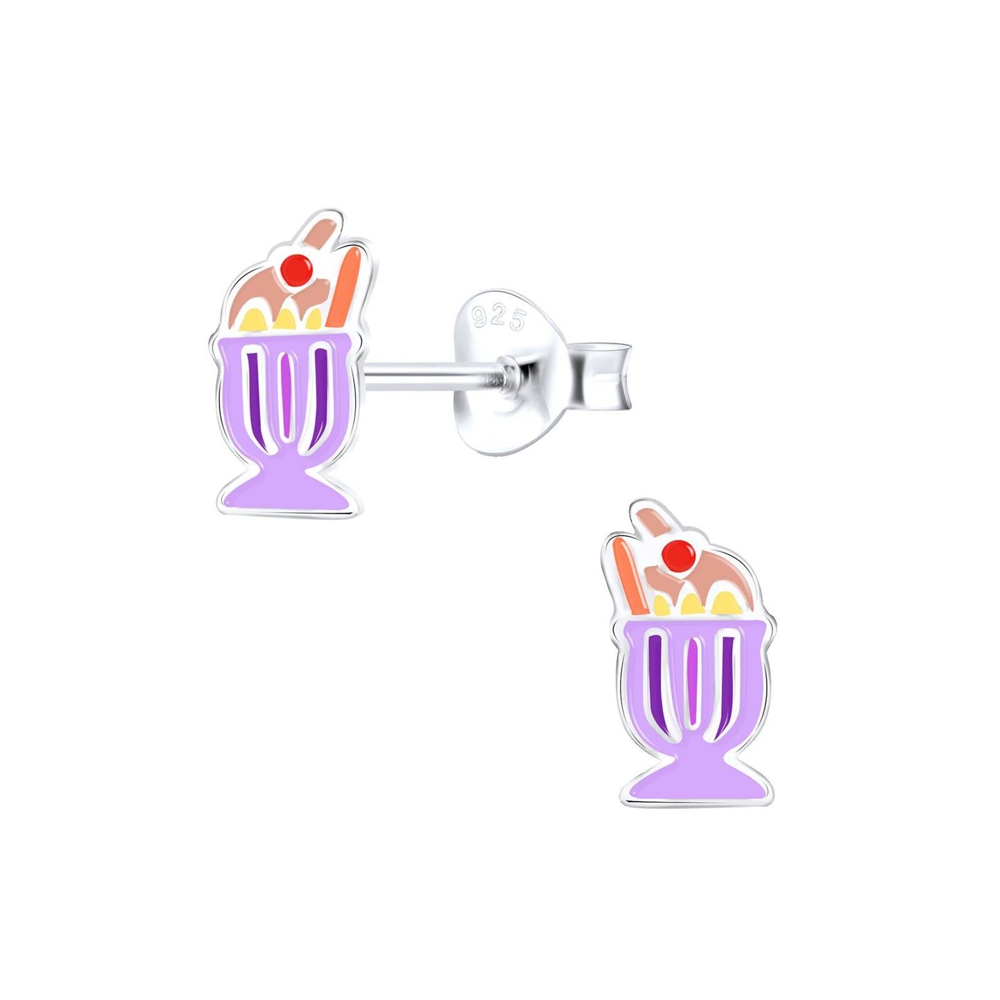 Children's Ice Cream Earrings made of 925 Silver
