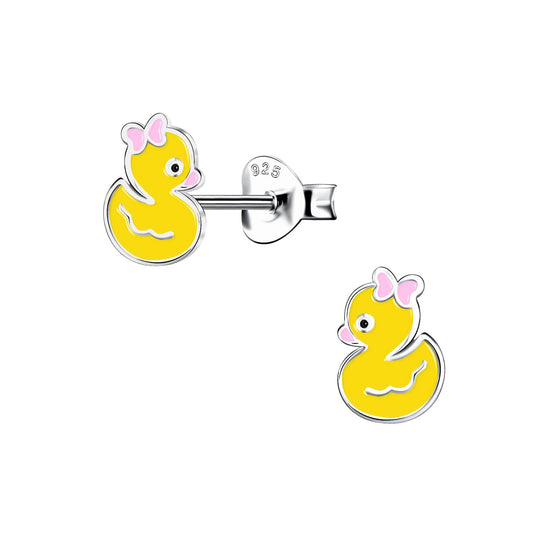 Kinder Ohrringe Enten aus 925 Silber