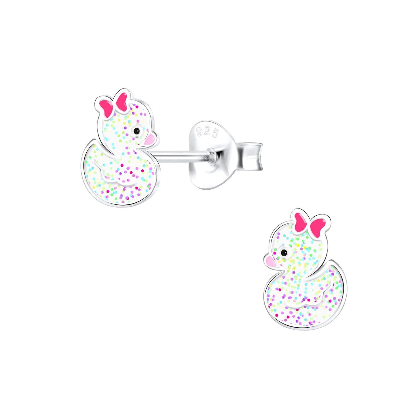 Kinder Ohrringe Enten aus 925 Silber
