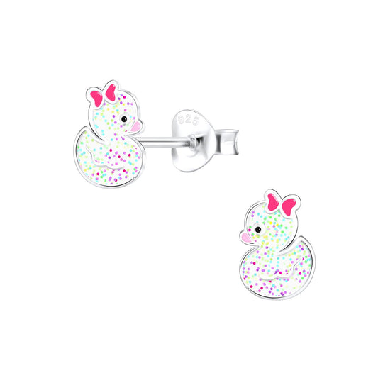 Kinder Ohrringe Enten aus 925 Silber