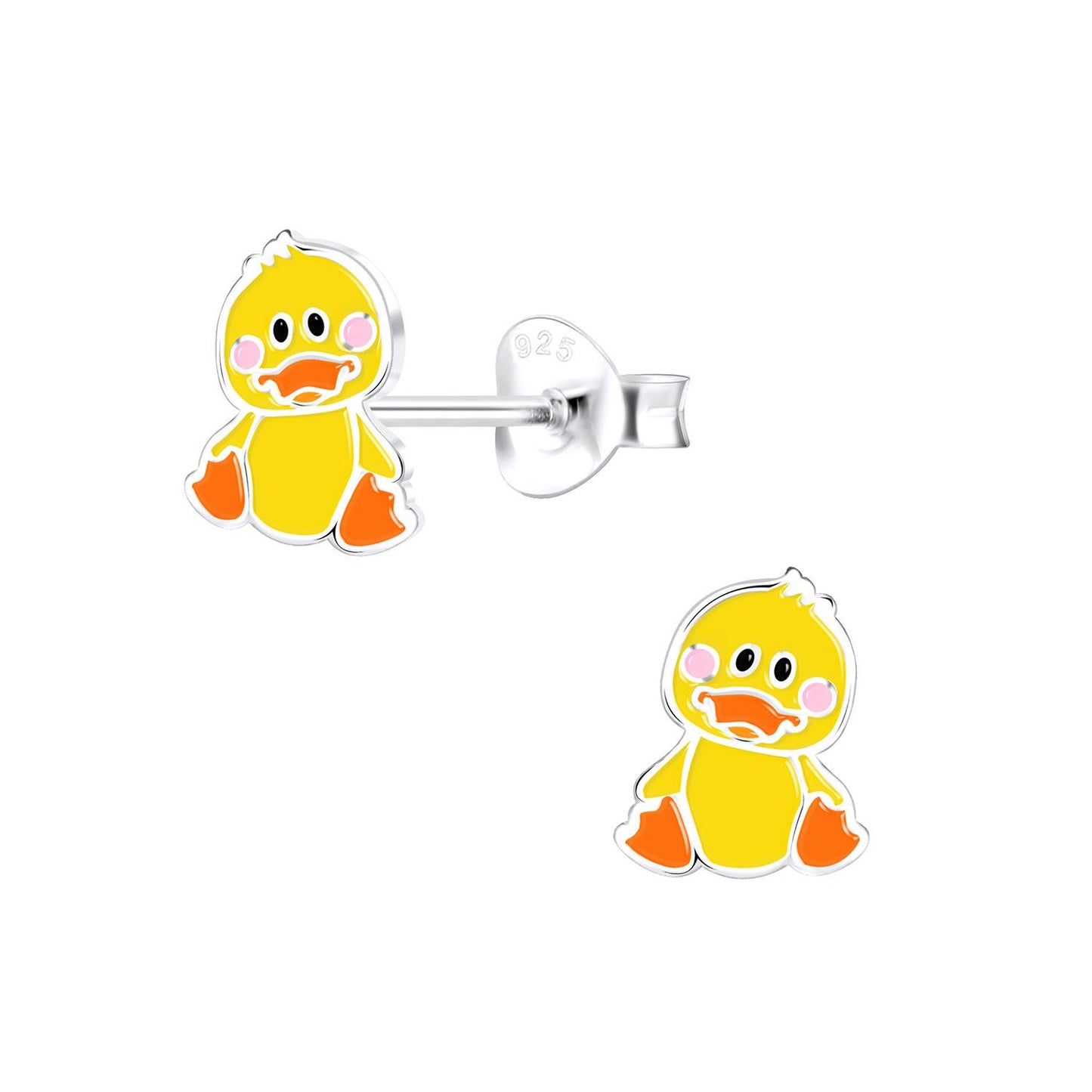 Kinder Ohrringe Enten aus 925 Silber