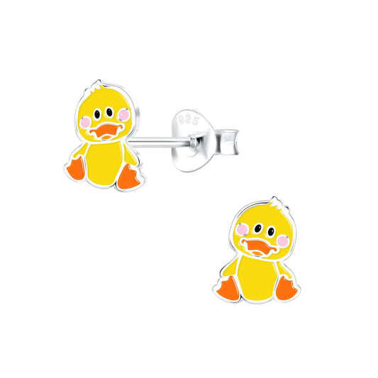 Kinder Ohrringe Enten aus 925 Silber