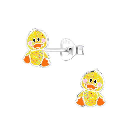Kinder Ohrringe Enten aus 925 Silber