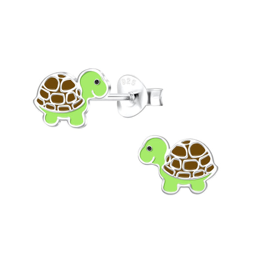 Kinder Ohrringe Schildkröten aus 925 Silber