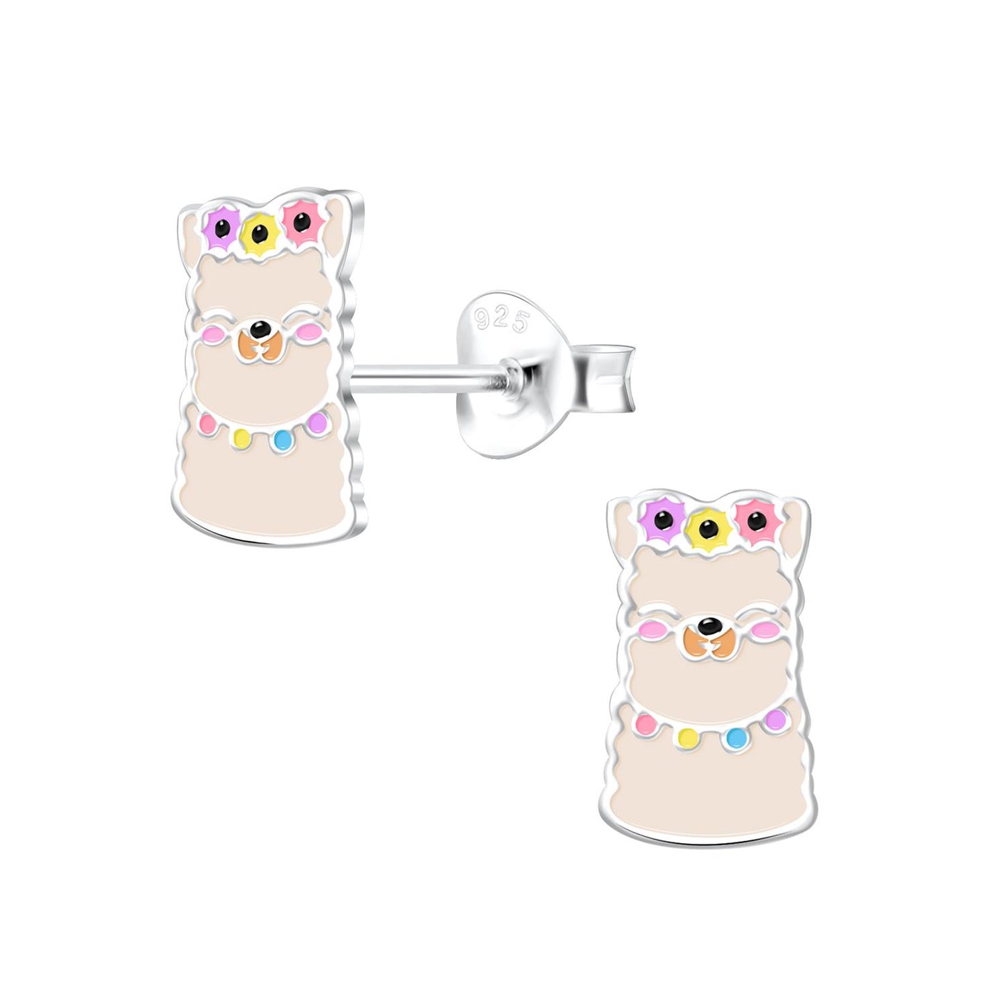 Kinder Ohrringe Lama aus 925 Silber