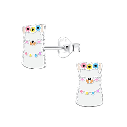 Kinder Ohrringe Lama aus 925 Silber