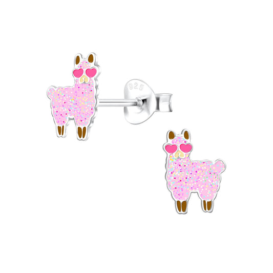 Kinder Ohrringe Lama aus 925 Silber