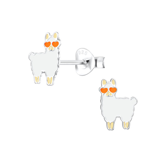 Kinder Ohrringe Lama aus 925 Silber