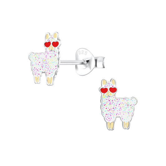 Kinder Ohrringe Lama aus 925 Silber