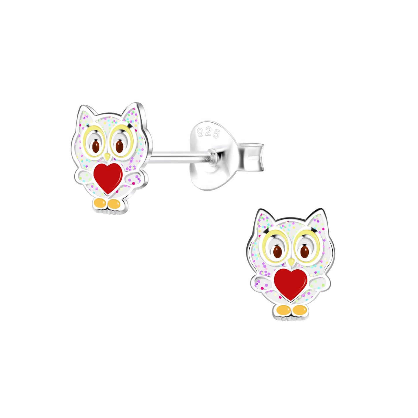 Mädchen Ohrringe Eulen aus 925 Silber