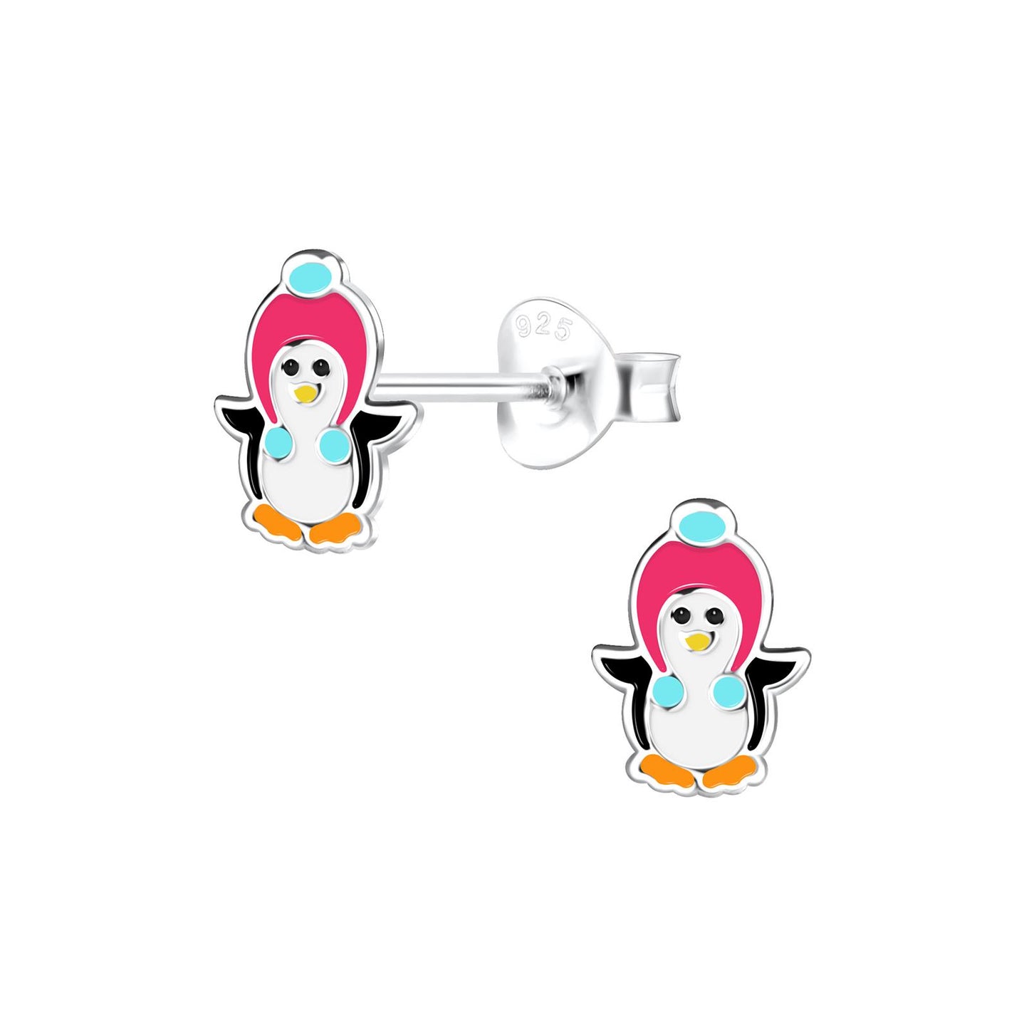 Kinder Ohrringe Pinguin aus 925 Silber