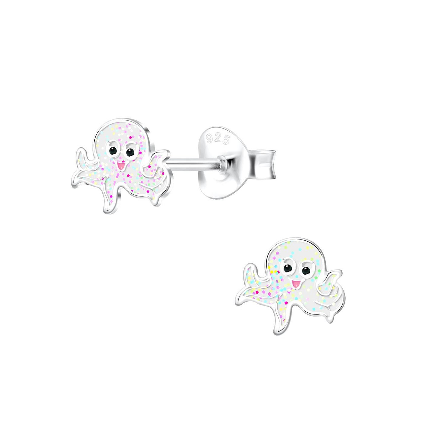 Kinder Ohrringe Oktopus aus 925 Silber