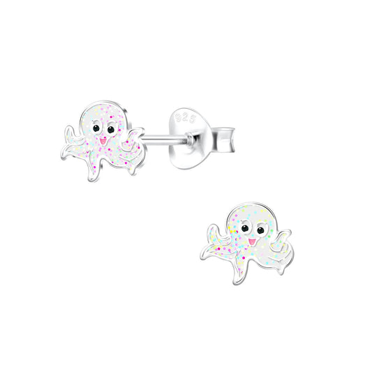 Kinder Ohrringe Oktopus aus 925 Silber